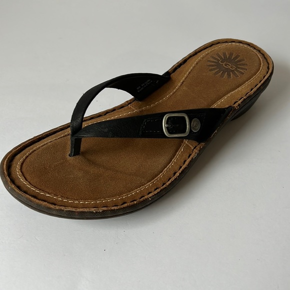 Ugg Sandal Kamiko Black Thong New 6
